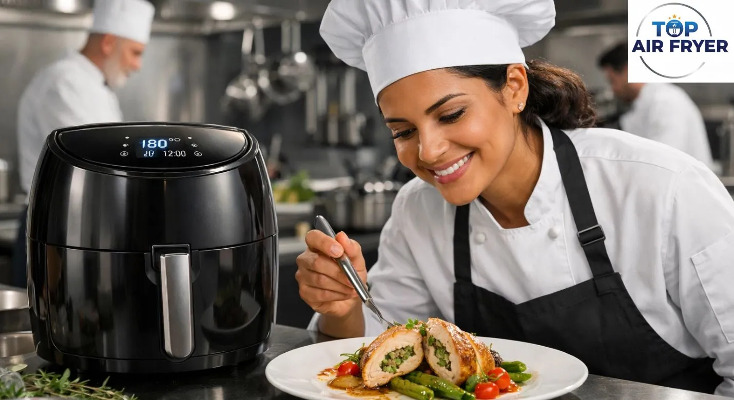 Uso prático da Multifuncional Air Fryer Oven na cozinha